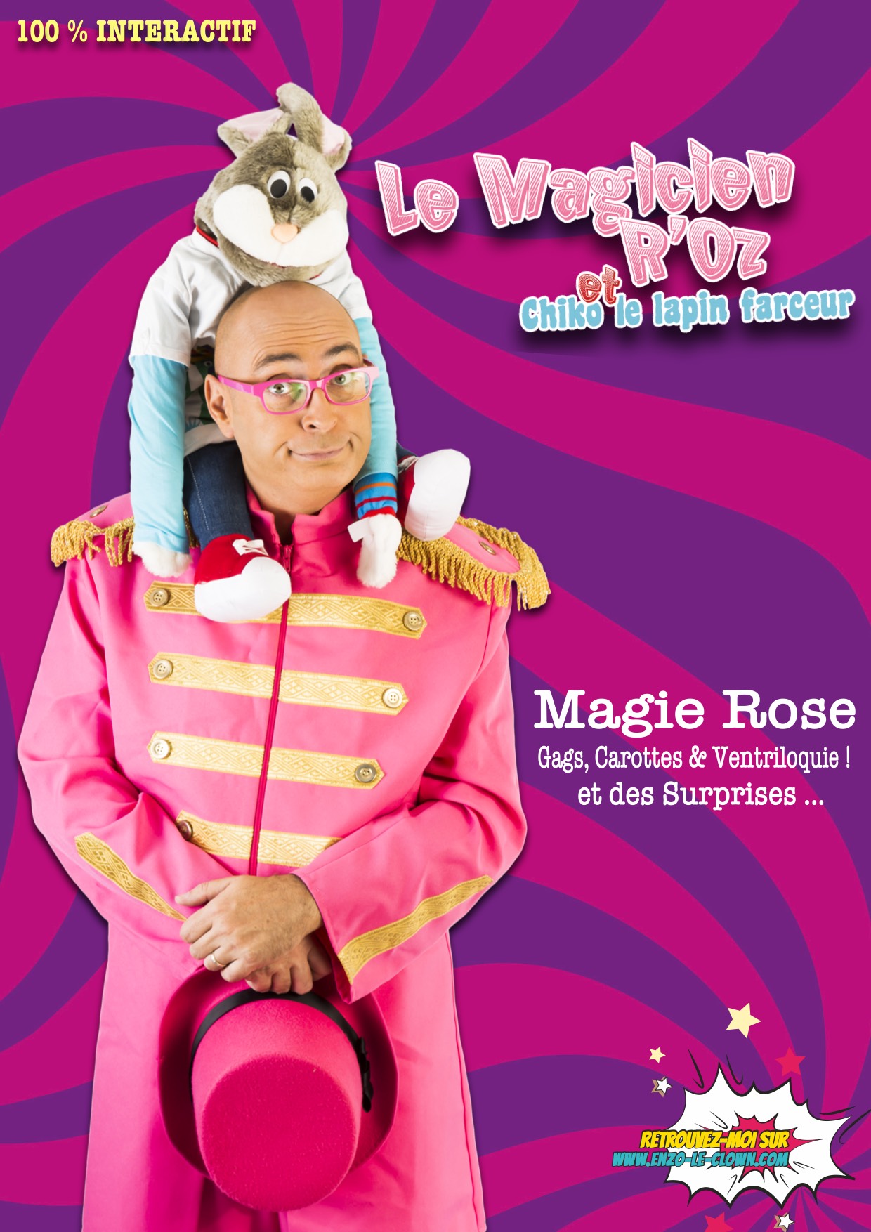 Magicien Roz et Chiko le lapin farceur web