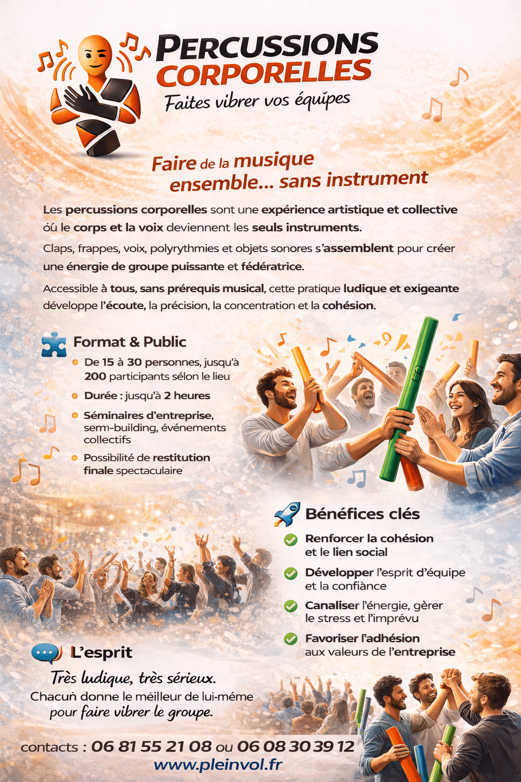 Presentation percussions Corporelles recto