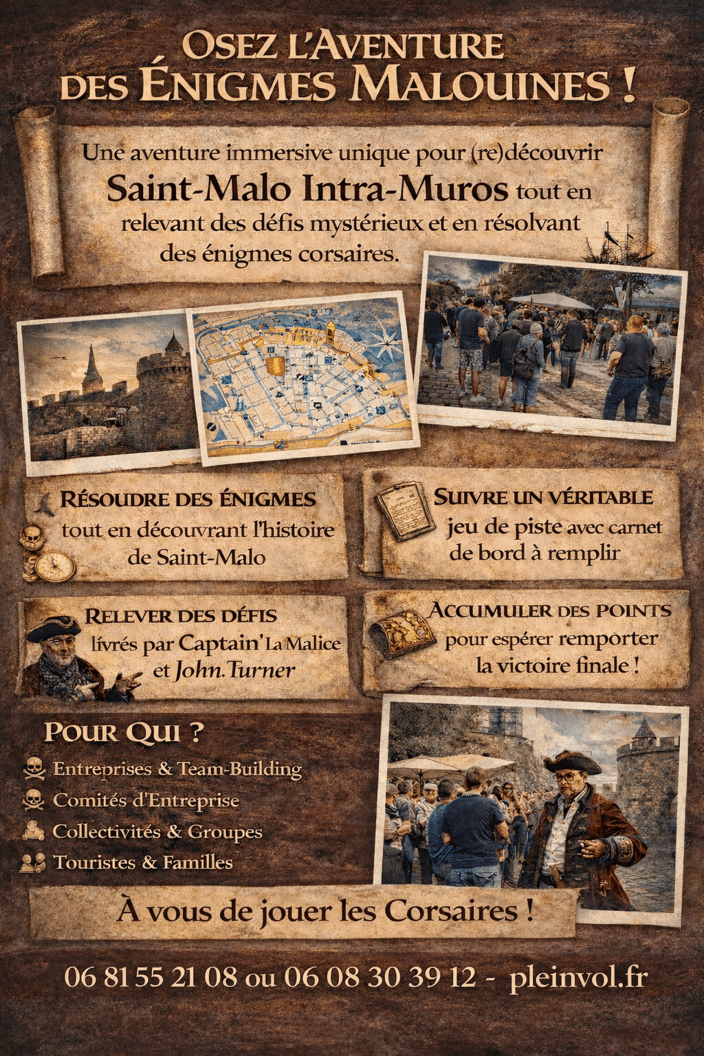 Verso Plaquette Enigmes Malouines pleinvol.fr