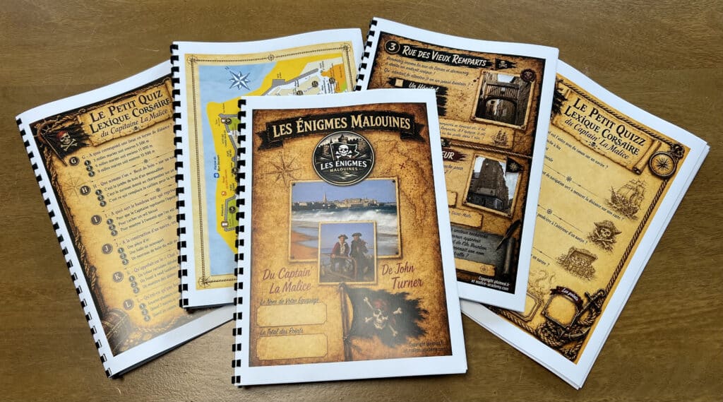 Livret RoadBook Les Enigmes Malouines - Plein Vol- Malice Academy Livret RoadBook Les Enigmes Malouines Plein Vol Malice Academy