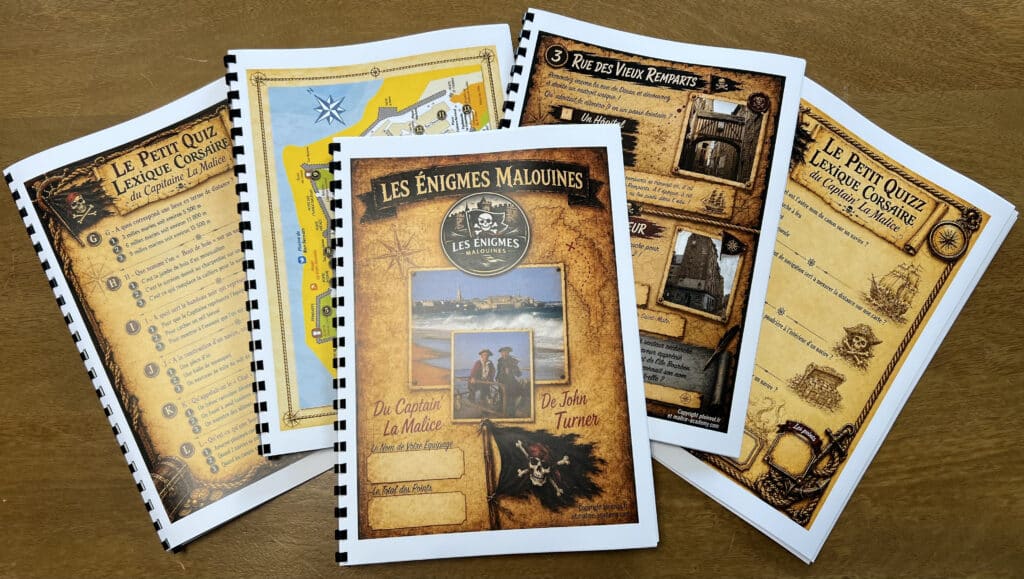 Livret RoadBook Les Enigmes Malouines - Plein Vol- Malice Academy 1 Livret RoadBook Les Enigmes Malouines Plein Vol Malice Academy 1